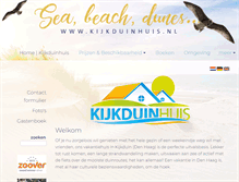 Tablet Screenshot of kijkduinhuis.nl